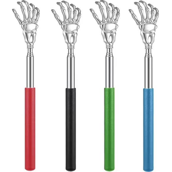Other - New skeleton hand stainless steel retractable back scratcher